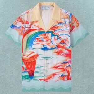 Casablanca Green Short Sleeve Shirt